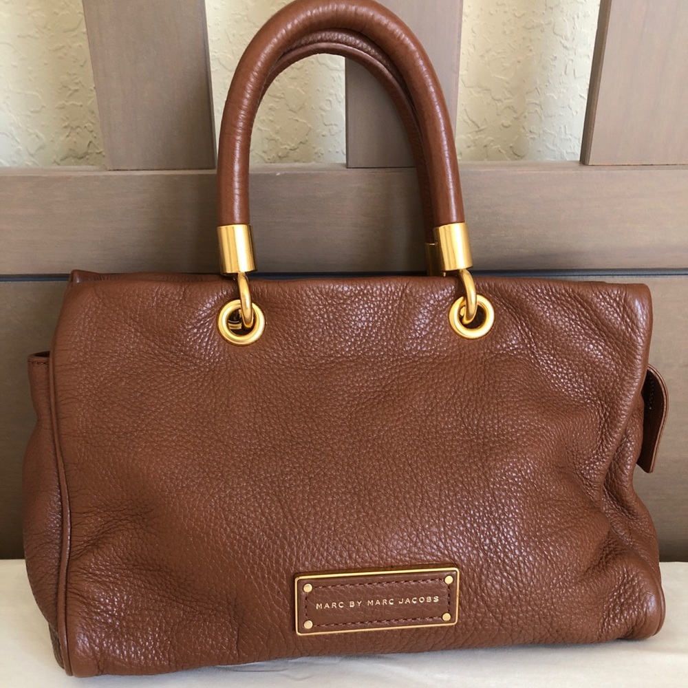 Authentic Marc Jacobs brown leather satchel